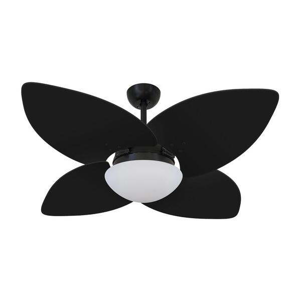 Ventilador De Teto Kovalski Nero 4 Pás Preto 220v