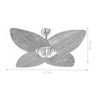 Ventilador De Teto Kovalski Nero Office 4 Pás Palmae Natural