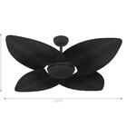 Ventilador De Teto Kovalski Nero Office 4 Pás Preto 127v