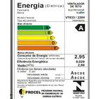 Ventilador De Teto Latina 127v C/ Controle De Parede Vt633 Ci