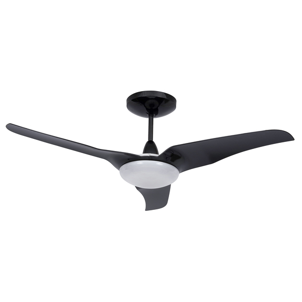 Ventilador de Teto LED 3 pás Black Piano Slim Aliseu 220V
