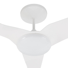 Ventilador de Teto LED 3 Pás Branco Slim Aliseu 220V