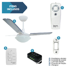 Ventilador De Teto Lustre Com Controle Remoto Original Tron P