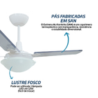 Ventilador De Teto Lustre Com Controle Remoto Original Tron P