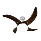 Ventilador De Teto Mareiro 4 Pás Aço E Tabaco 130w Tron