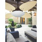 Ventilador de Teto Marrom 4 Pás Petalo Palmae Natural 220V