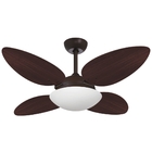 Ventilador de Teto Marrom Corten 4 Pás Petalo Tabaco 127V