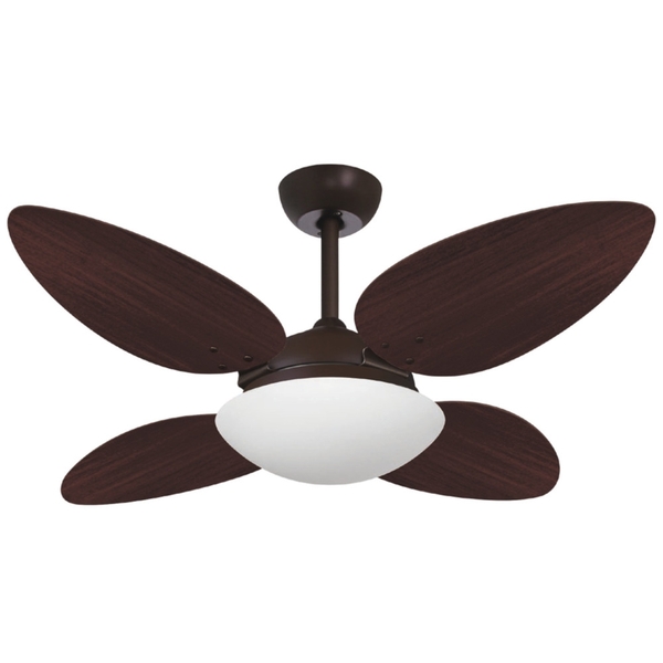 Ventilador de Teto Marrom Corten 4 Pás Petalo Tabaco 127V