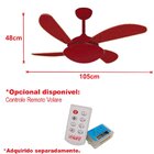 Ventilador de Teto Marrom Corten 4 Pás Vr42 Fly Tabaco 220V