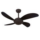 Ventilador De Teto Marrom Texturizado Office 4 Pás Fly Volare