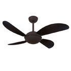 Ventilador De Teto Marrom Texturizado Office 4 Pás Fly Volare