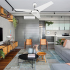 Ventilador De Teto Natuvent Callis Led 3 Pás Madeira Branco 3