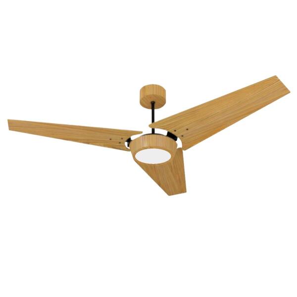 Ventilador De Teto Natuvent Callis Led 3 Pás Madeira Freijó 6