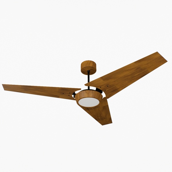 Ventilador De Teto Natuvent Callis Led 3 Pás Madeira Imbuia 6