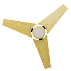 Ventilador De Teto Natuvent Callis Led 3 Pás Madeira Pinus 65