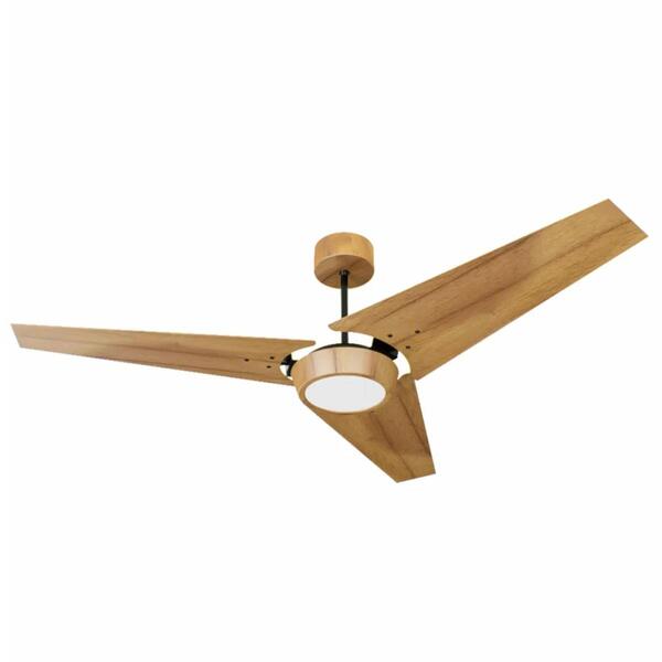 Ventilador De Teto Natuvent Callis Led 3 Pás Madeira Teca - 3