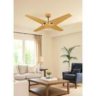 Ventilador De Teto Natuvent Callis No Light 4 Pás Madeira Fre