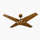 Ventilador De Teto Natuvent Callis No Light 4 Pás Madeira Imb