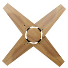 Ventilador De Teto Natuvent Callis No Light 4 Pás Madeira Tec