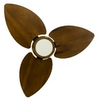 Ventilador De Teto Natuvent Dahlia Led 3 Pás Madeira Imbuia 6