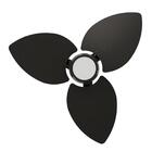 Ventilador De Teto Natuvent Dahlia Led 3 Pás Madeira Preto -