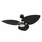 Ventilador De Teto Natuvent Dahlia Led 3 Pás Madeira Preto -