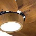 Ventilador De Teto Natuvent Dahlia Led 4 Pás Madeira Imbuia 4