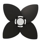 Ventilador De Teto Natuvent Dahlia Led 4 Pás Madeira Preto -