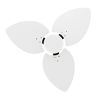 Ventilador De Teto Natuvent Dahlia No Light 3 Pás Madeira Bra