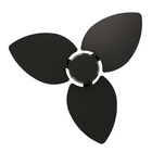 Ventilador De Teto Natuvent Dahlia No Light 3 Pás Madeira Pre