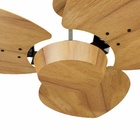 Ventilador De Teto Natuvent Dahlia No Light 3 Pás Madeira Tec