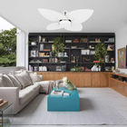 Ventilador De Teto Natuvent Dahlia No Light 4 Pás Madeira Bra