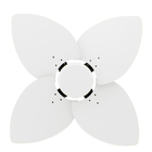 Ventilador De Teto Natuvent Dahlia No Light 4 Pás Madeira Bra