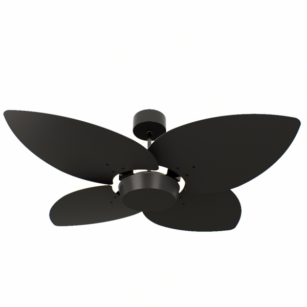 Ventilador De Teto Natuvent Dahlia No Light 4 Pás Madeira Pre