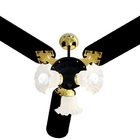 Ventilador De Teto New Zeta 3 Pás Preto 110v+controle