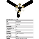 Ventilador De Teto New Zeta 3 Pás Preto 110v+controle