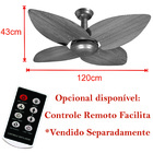 Ventilador De Teto Office Jet Aspen Venti-delta Branco Freijó