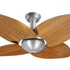 Ventilador De Teto Office Jet Aspen Venti-delta Prata Freijó