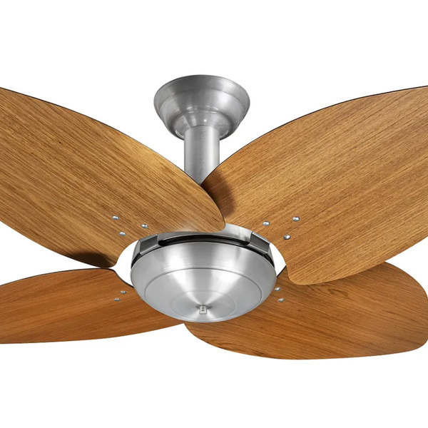 Ventilador De Teto Office Jet Aspen Venti-delta Prata Freijó