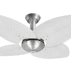Ventilador De Teto Office Jet Aspen Venti-delta Prata Rattan