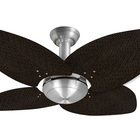 Ventilador De Teto Office Jet Aspen Venti-delta Prata Rattan
