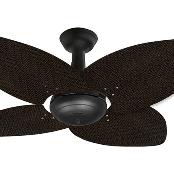 Ventilador De Teto Office Jet Aspen Venti-delta Preto Rattan