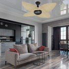 Ventilador De Teto Office Jet Aspen Venti-delta Preto Rattan