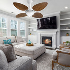 Ventilador De Teto Office Jet Pétalo Venti-delta Branco 4pás