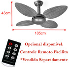 Ventilador De Teto Office Jet Pétalo Venti-delta Branco 4pás