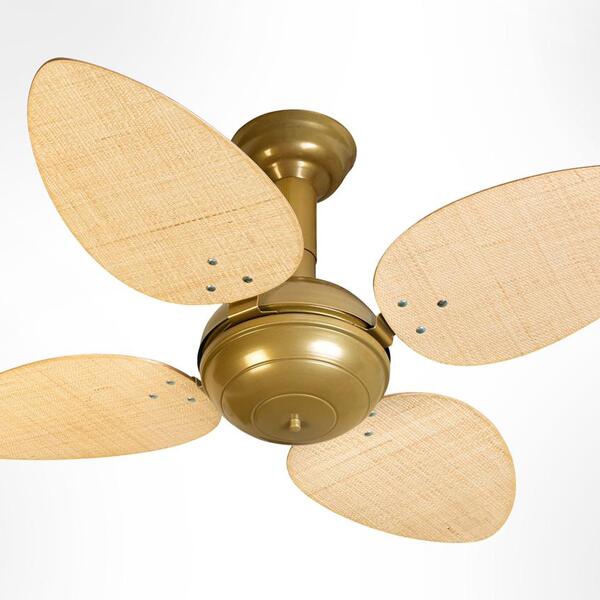 Ventilador De Teto Office Jet Pétalo Venti-delta Gold 4pás Ra