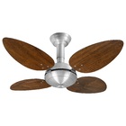 Ventilador De Teto Office Jet Pétalo Venti-delta Prata 4pás I