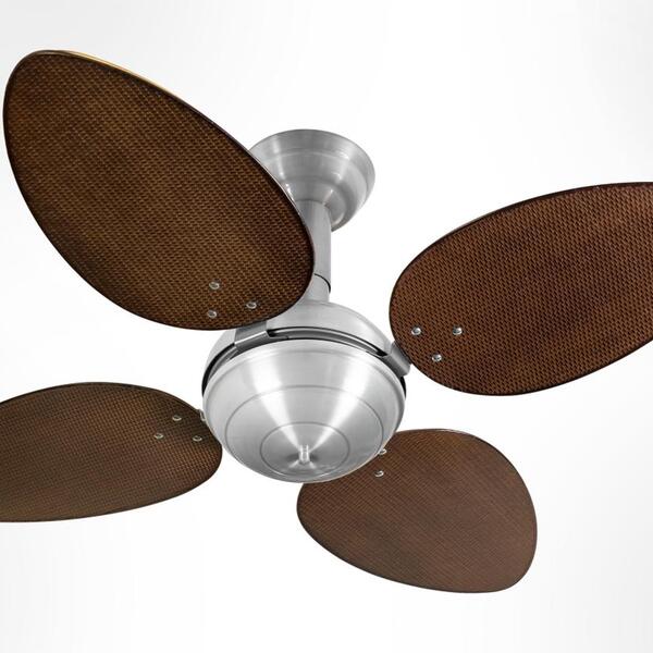 Ventilador De Teto Office Jet Pétalo Venti-delta Prata 4pás R