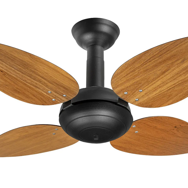 Ventilador De Teto Office Jet Pétalo Venti-delta Preto 4pás F