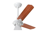 Ventilador De Teto Pera Loren Sid Branco Pás Mogno M3 127v